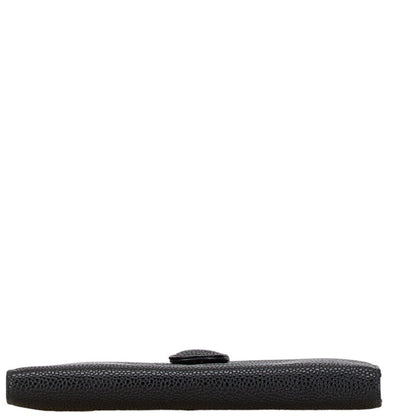 Chanel Coco Mark Long Wallet Black Caviar Skin