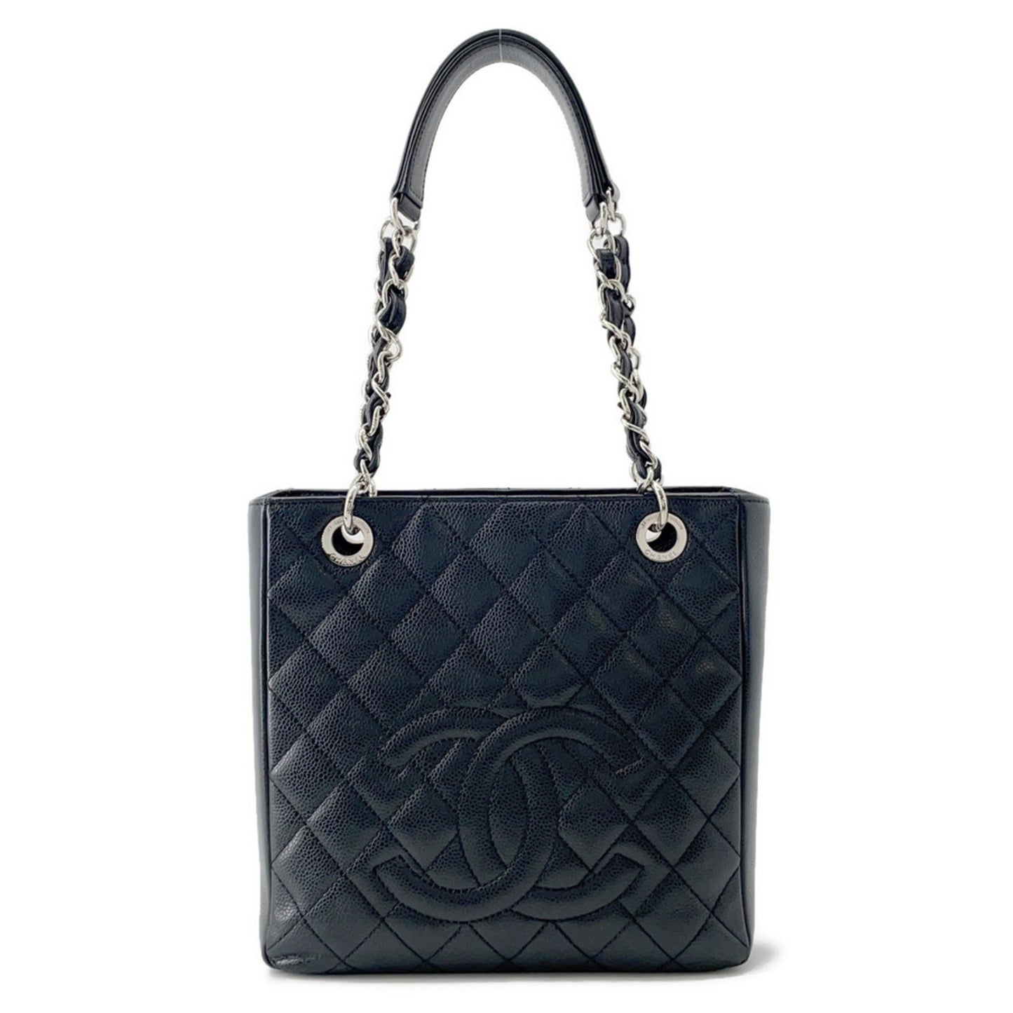 Chanel Matelasse Coco Mark Tote Bag A50994 Shoulder Pst Black