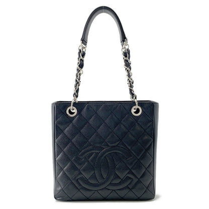Chanel Matelasse Coco Mark Tote Bag A50994 Shoulder Pst Black