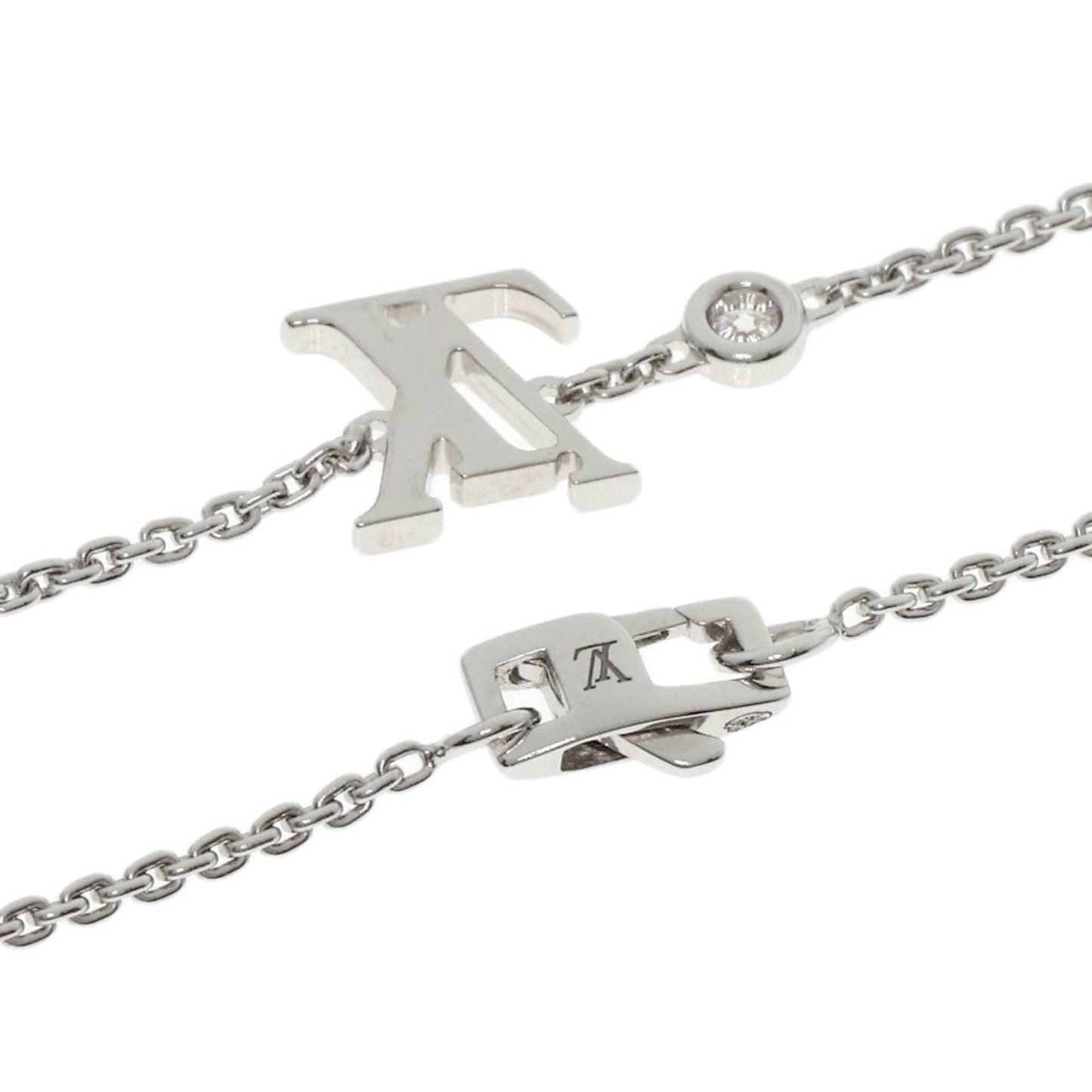 Louis Vuitton Pendant Idylle Blossom 1P Diamond Necklace In 18K White Gold