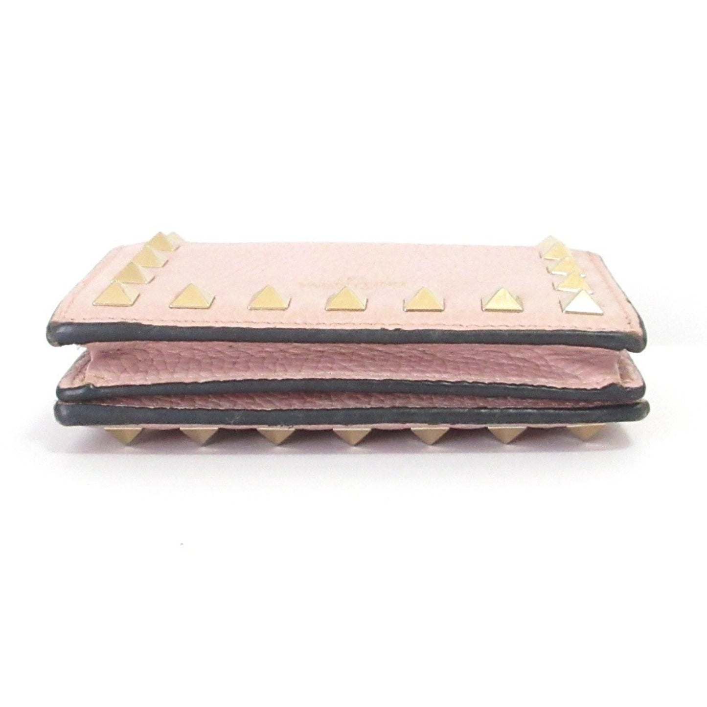 Valentino Rockstud Bi-Fold Wallet Pink