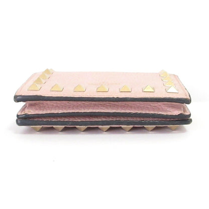 Valentino Rockstud Bi-Fold Wallet Pink