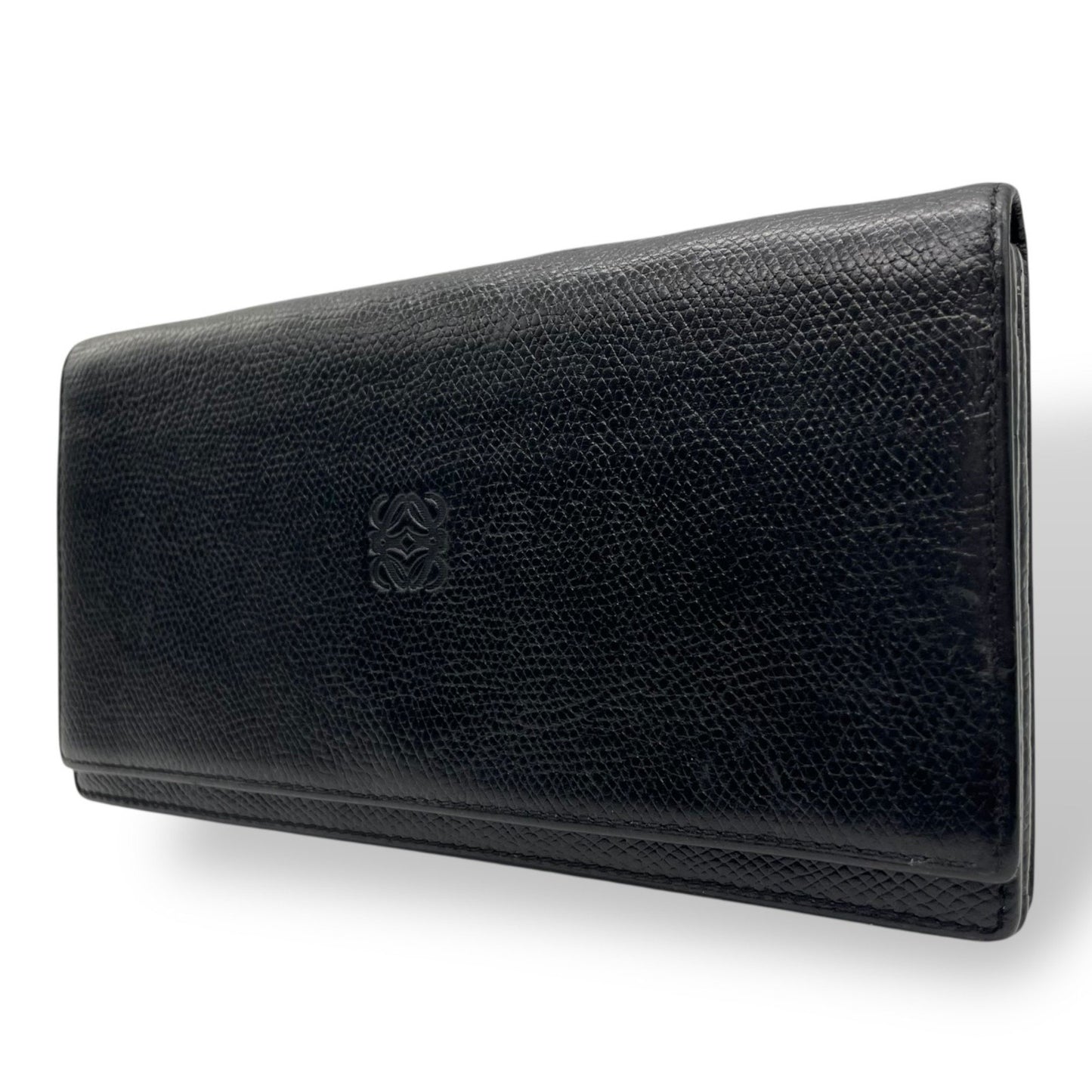 Loewe Bifold Long Wallet With Anagram Embossed Logo