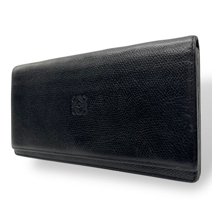 Loewe Bifold Long Wallet With Anagram Embossed Logo