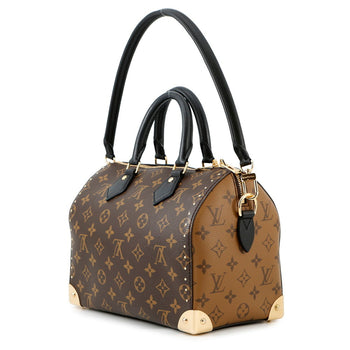 Louis Vuitton Monogram Reverse Speedy Trunk 25 M26181 2-Way Handbag