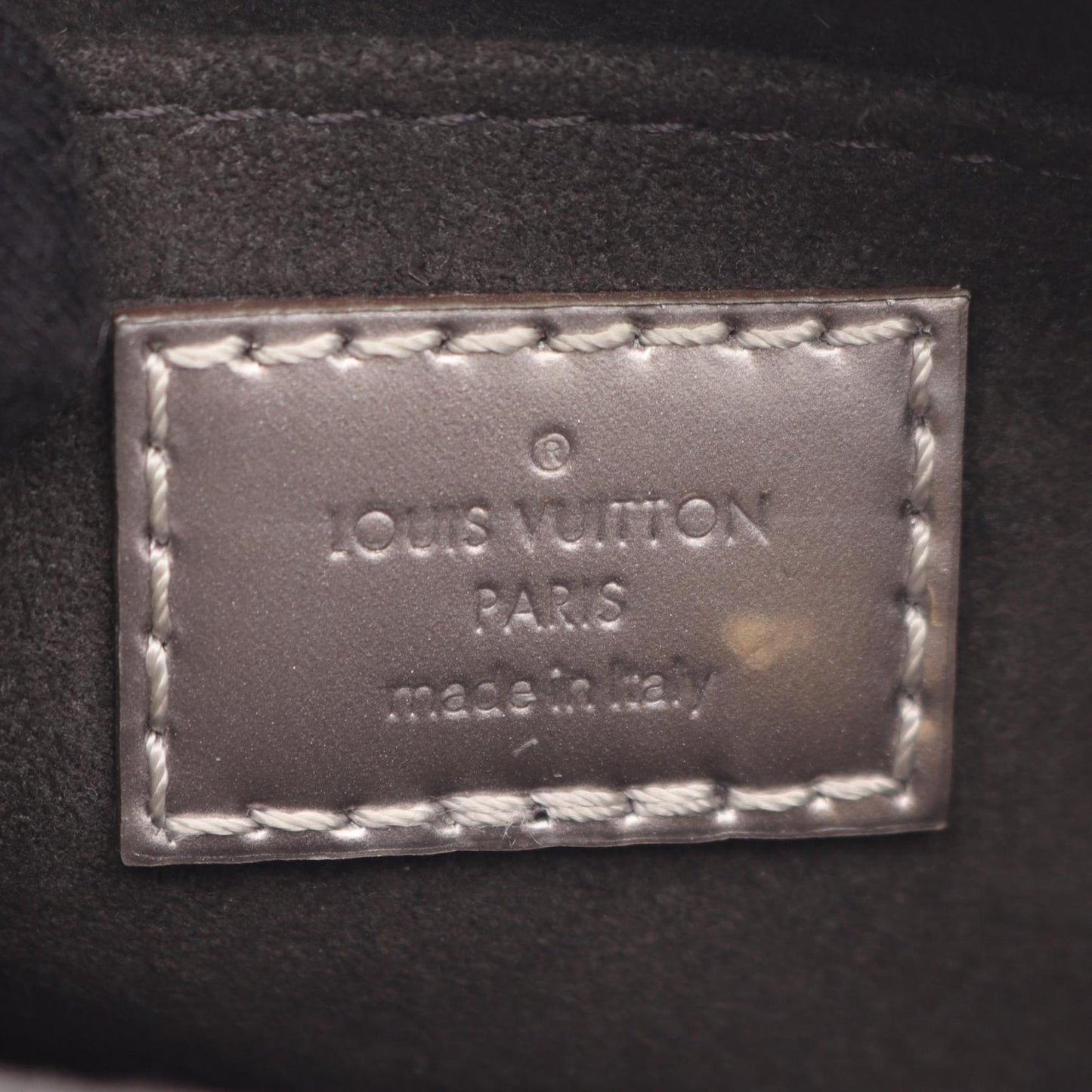 Louis Vuitton Petite Sac Plat Monogram Vernis Taupe Handbag