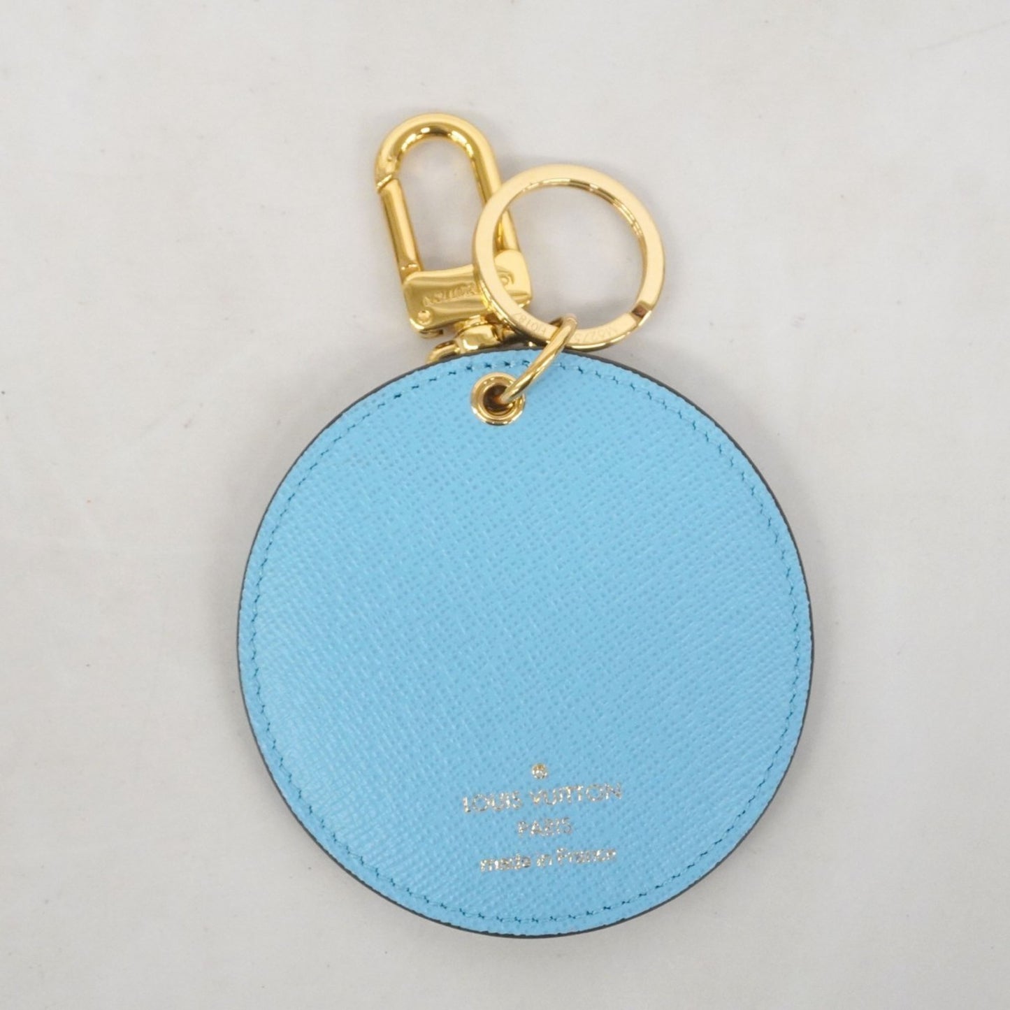 Louis Vuitton Damier Porte-Cls Illustre Keychain M62751 Blue Ebene