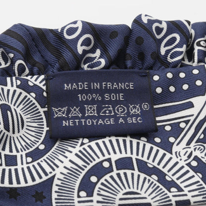 Hermes Herms Twilly Eperon D'Or Bandana Silk Scarf For Women In Navy