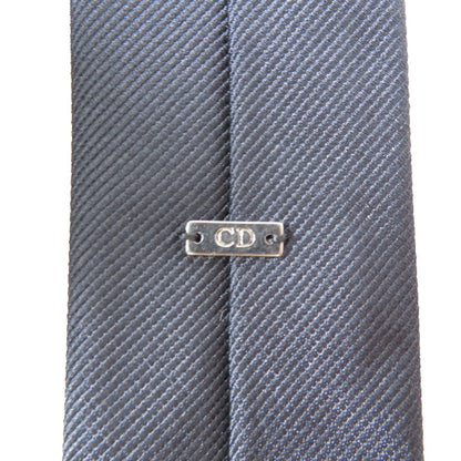 Christian Dior Dior Narrow Tie 100% Silk Suit Formal Business Party Dark Navy