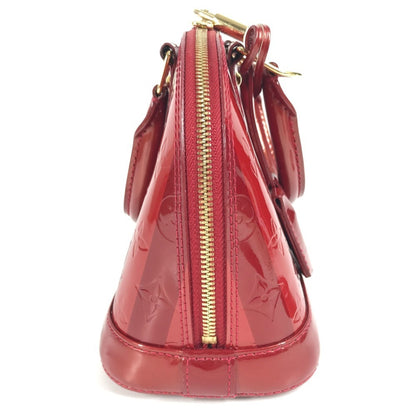 Louis Vuitton M91593 Vernis Rayeur Stripe Alma Bb 2-Way Shoulder Bag/Handbag In Patent Leather