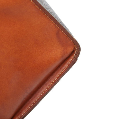 Celine Macadam Handbag In Brown Leather