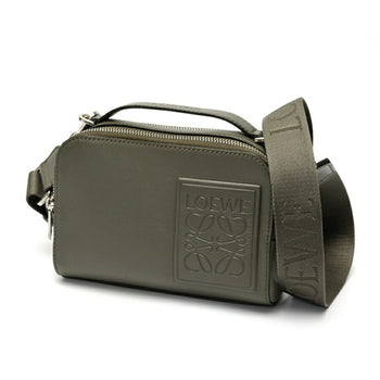 Loewe Crossbody Camera Bag Mini Shoulder C565R41X01 Satin Calfskin Khaki E-158820