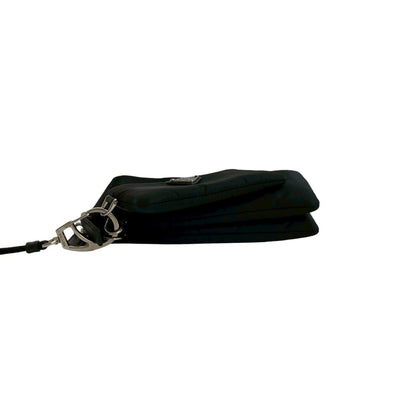 Prada Re-Nylon Triangle Logo Hardware Nylon Pouch Shoulder Bag Smartphone Case Black 20924