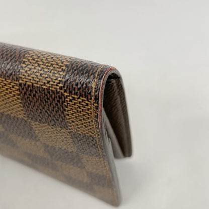 Louis Vuitton Damier Portefeuille Brazza Long Wallet N60017 Ebene
