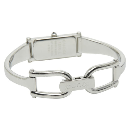 Gucci 1500L Quartz Watch With Black Dial And Stainless Steel