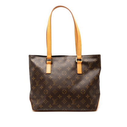 Louis Vuitton Monogram Cabas Piano Handbag Tote Bag M51148 Brown Leather