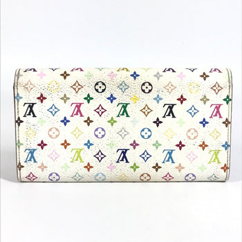 Louis Vuitton M93744 Monogram Multicolore Portefeuille Sarah Rich Long Wallet With Flap