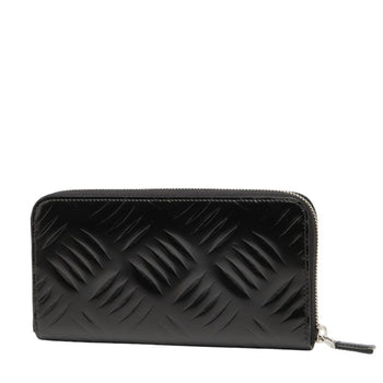 Prada Logo Long Wallet With Round Zipper