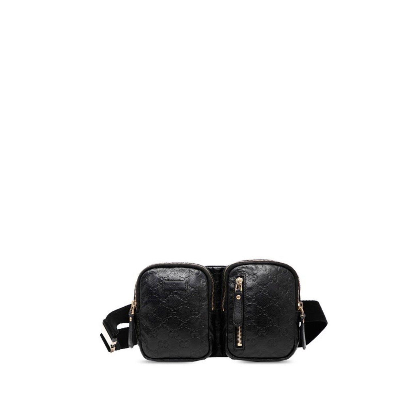 Gucci Guccissima Body Bag 246417 Black Leather