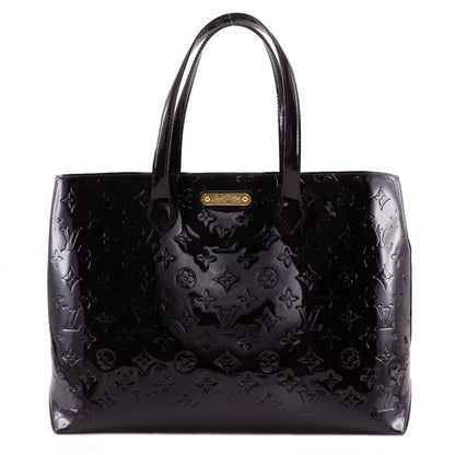 Louis Vuitton Wilscher Mm Tote Bag M91645 Monogram Vernis Amaranth 2010 Red Purple