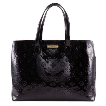 Louis Vuitton Wilscher Mm Tote Bag M91645 Monogram Vernis Amaranth 2010 Red Purple