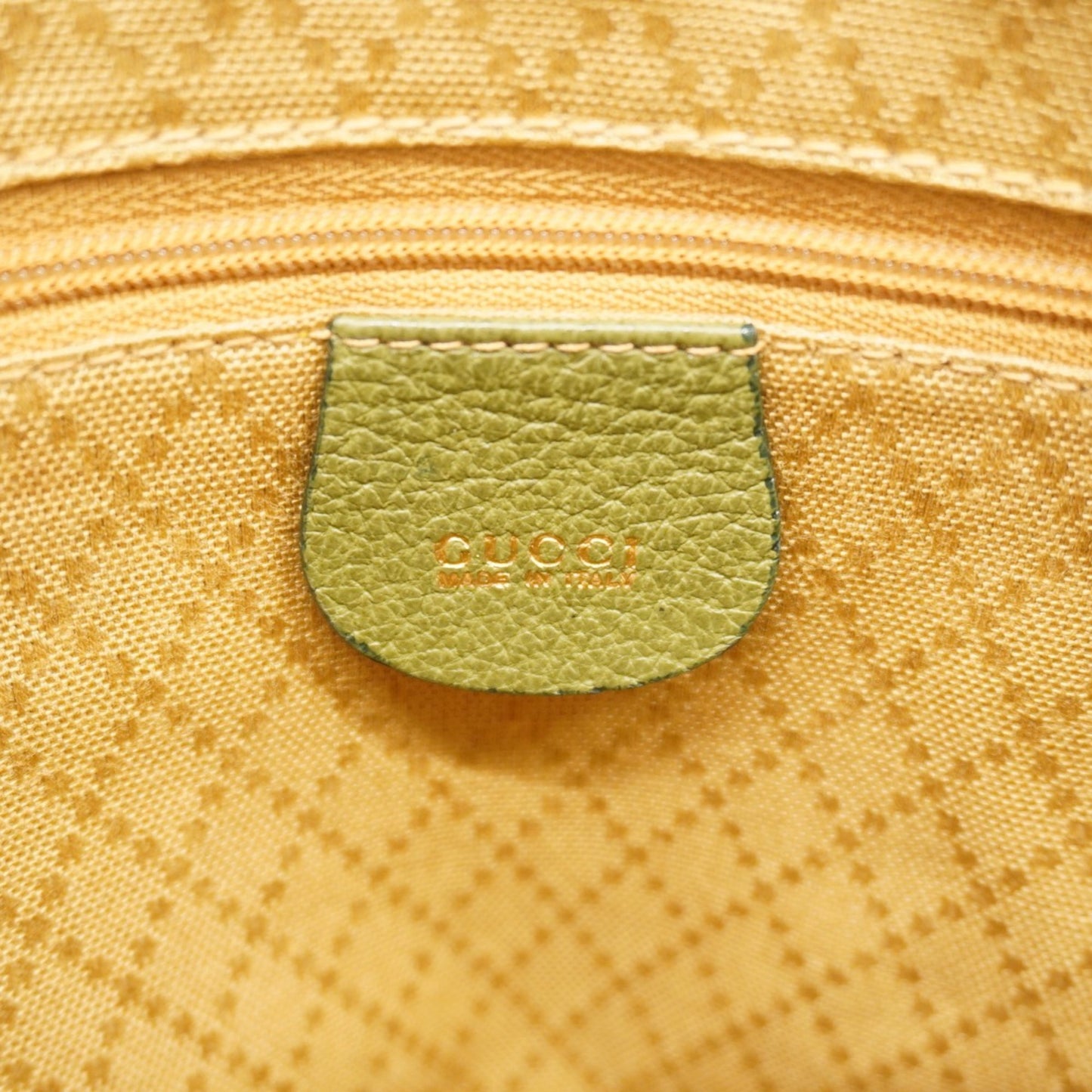 Gucci Bamboo Handbag 000 1046 0290 Suede Green Champagne 2-Way Bag