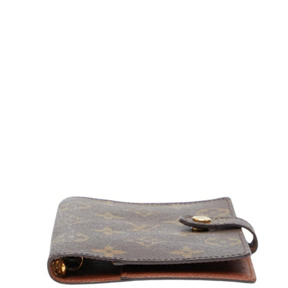 Louis Vuitton Monogram Agenda Pm Notebook Cover R20005 Brown Leather