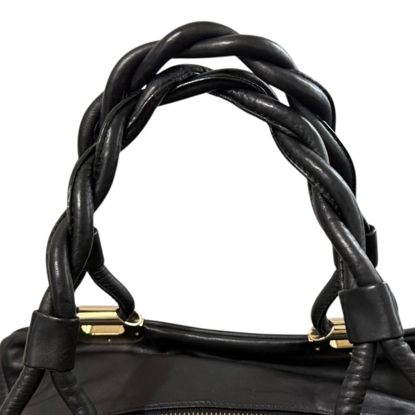 Bally Guendalina-Tg Nappa Leather Gathered Boston Bag