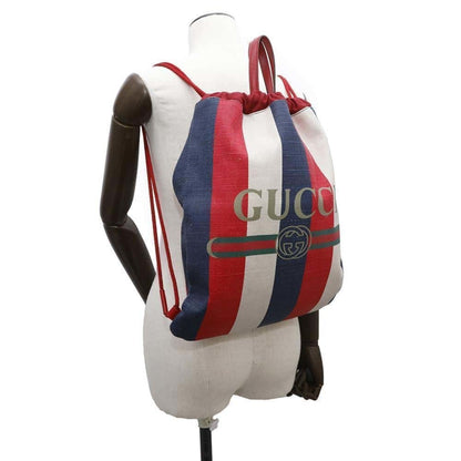Gucci Backpack Print Drawstring Canvas 473872