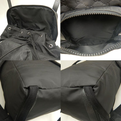 Gucci Daypack 387071 Backpack In Gg Nylon And Leather