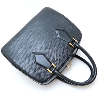 Louis Vuitton Epi Sablon M52042 Handbag In Noir And Creel Black
