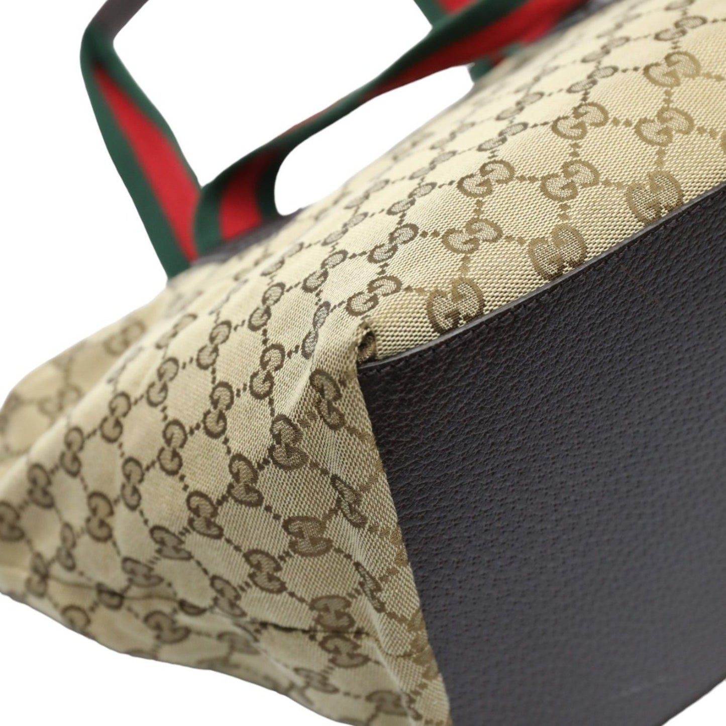 Gucci Tote Bag Handbag Gg Canvas 131230 Beige