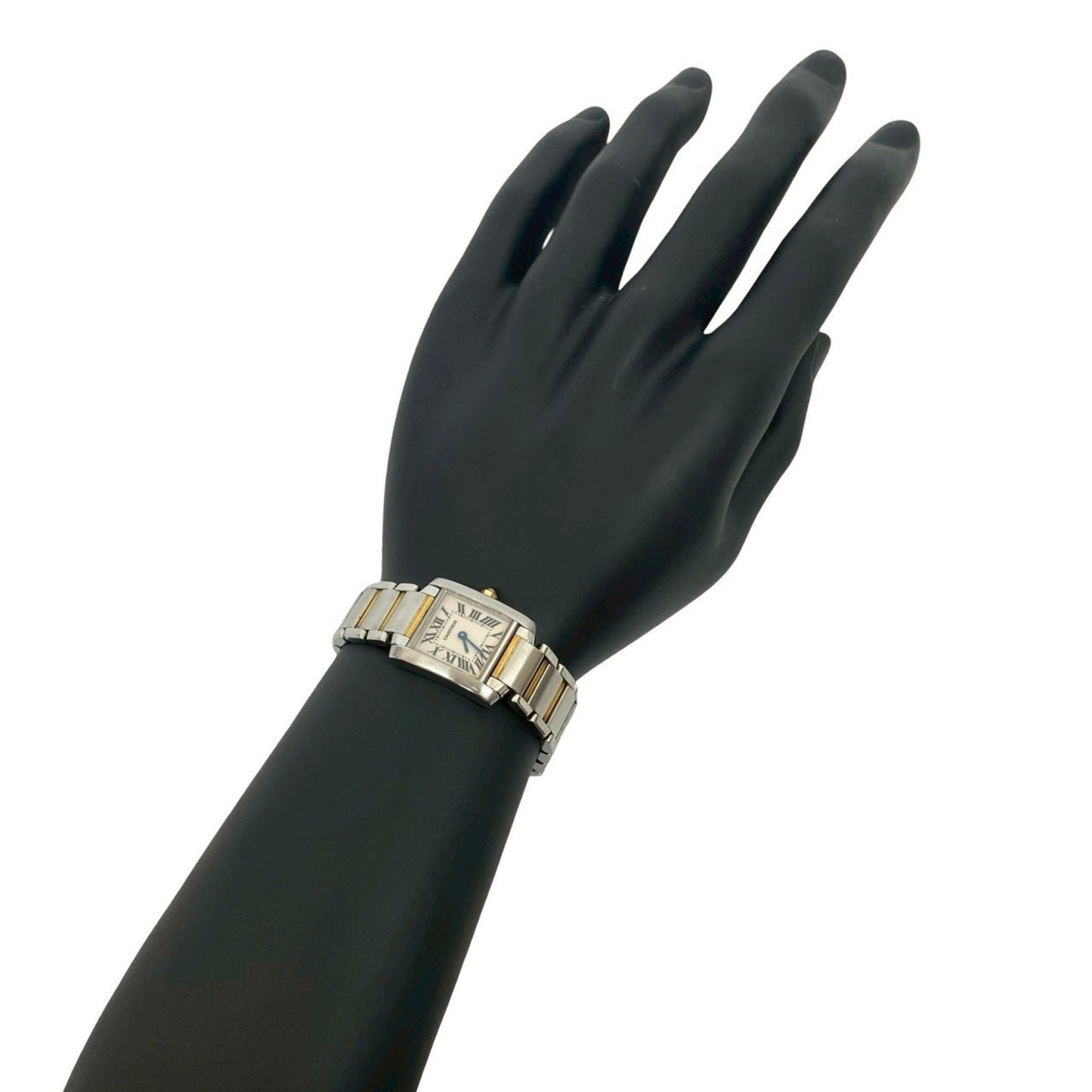 Cartier Tank Franaise Sm Stainless Steel Wristwatch In Silver