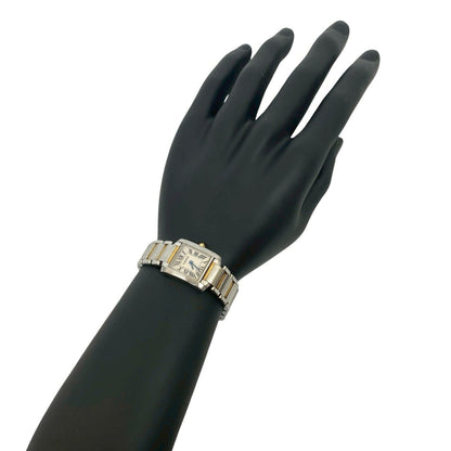 Cartier Tank Franaise Sm Stainless Steel Wristwatch In Silver