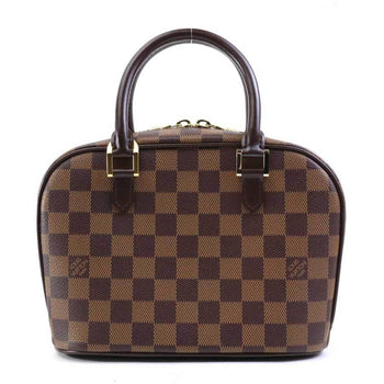 Louis Vuitton Louis Vuitton Handbag Damier Saria Canvas Brown Gold