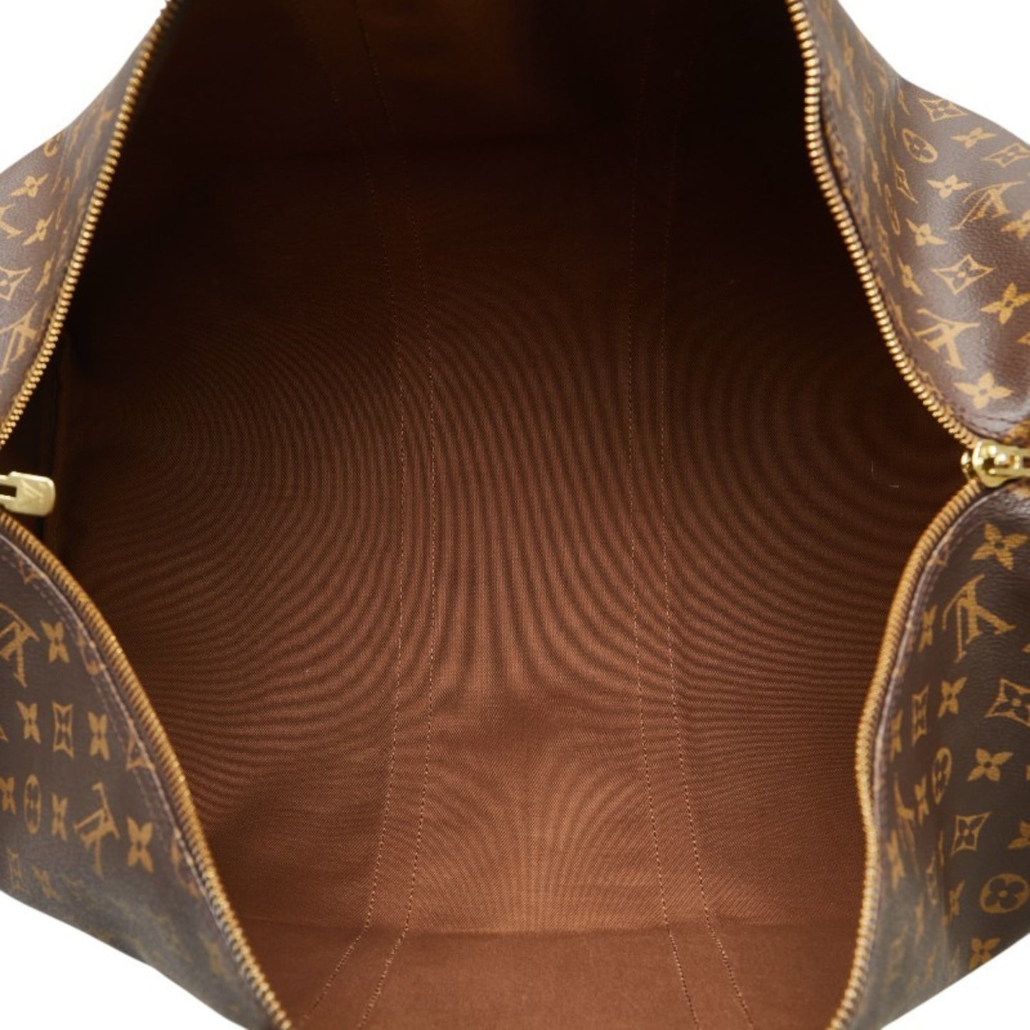 Louis Vuitton Monogram Keepall 55 Boston Bag/Travel Bag M41424 Brown Leather