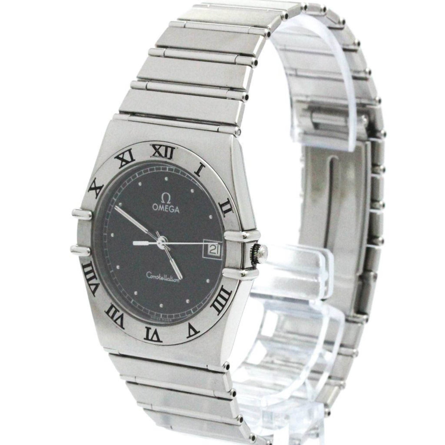 Polished Omega Constellation Stainless Steel Quartz
