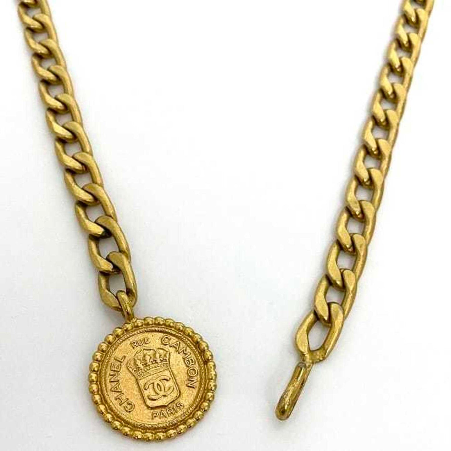Chanel Chain Belt Gold Coco Mark Coin Gp Chanel Long Waist Up To 83Cm Free Size