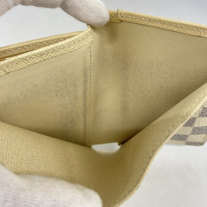 Louis Vuitton Damier Azur Portefeuille Viennois Wallet N61676 White