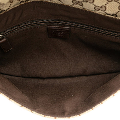 Gucci Gg Canvas Waist Bag/Body Bag 145851 Beige/Brown Canvas/Leather