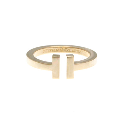 Tiffany T Square Ring Pink Gold (18K) Fashion No Stone Band Ring Pink Gold