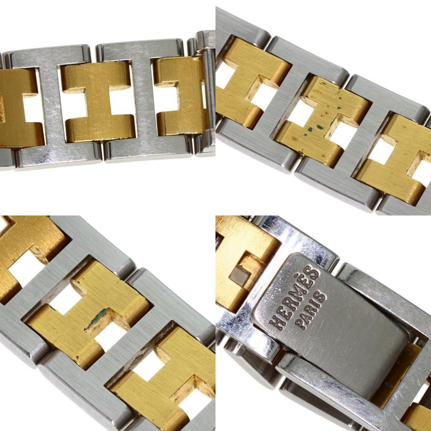 Hermes Clipper Old Buckle Watch Stainless Steel Ssxgp