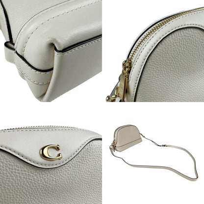 Coach Coach Shoulder Bag Leather Ivory