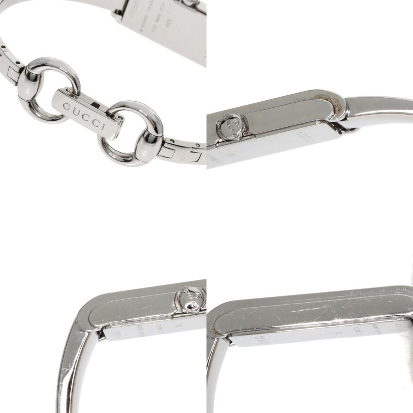 Gucci 109 Square Face 2P Diamond Watch Stainless Steel/Ss