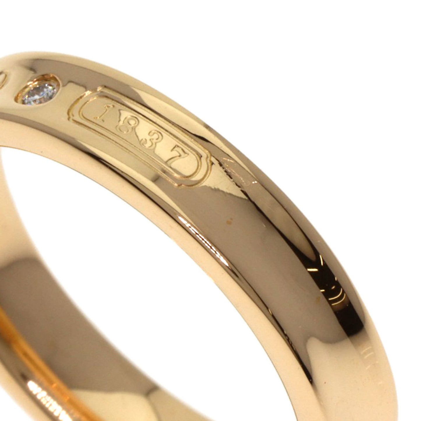 Tiffany & Co. 1837 Narrow Two-Piece Diamond Ring In 18K Pink Gold