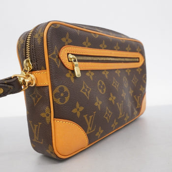 Louis Vuitton Monogram Marly Dragonne Gm Clutch Bag M51825 Brown