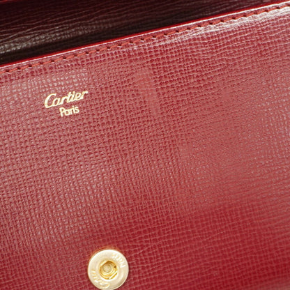 Cartier Must Leather Wallet Bordeaux