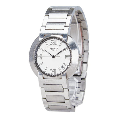 Hermes Nomade Watch No1.710 Kinetic White Dial Stainless Steel