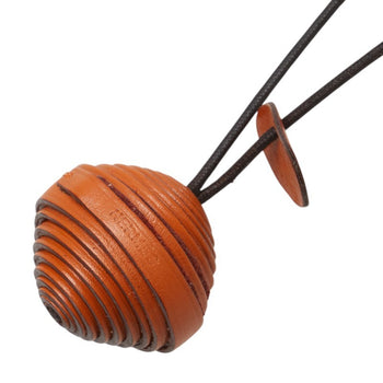Hermes Jojoba Jojoba Necklace In Orange