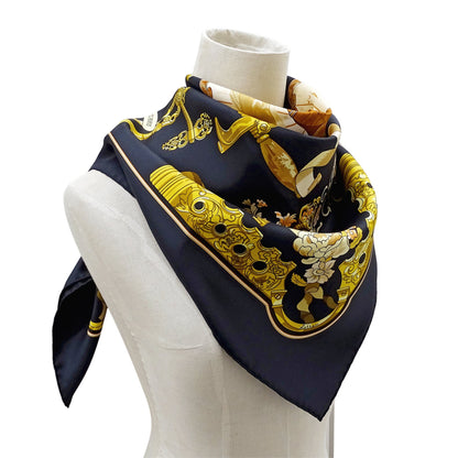 Hermes Herms Carr 90 Copeaux Scarf